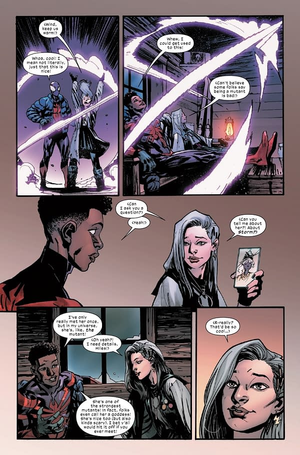 Interior preview page from ULTIMATE SPIDER-MAN: INCURSION #4 SARA PICHELLI COVER