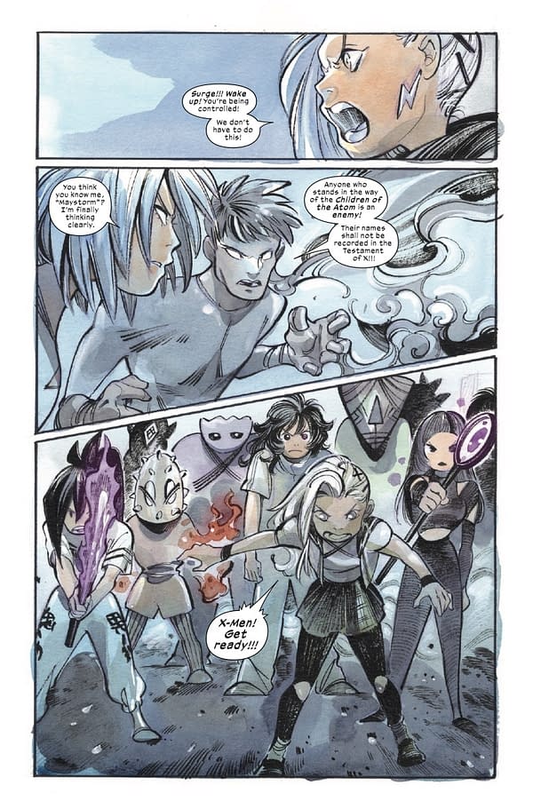 Interior preview page from ULTIMATE X-MEN #19 PEACH MOMOKO COVER