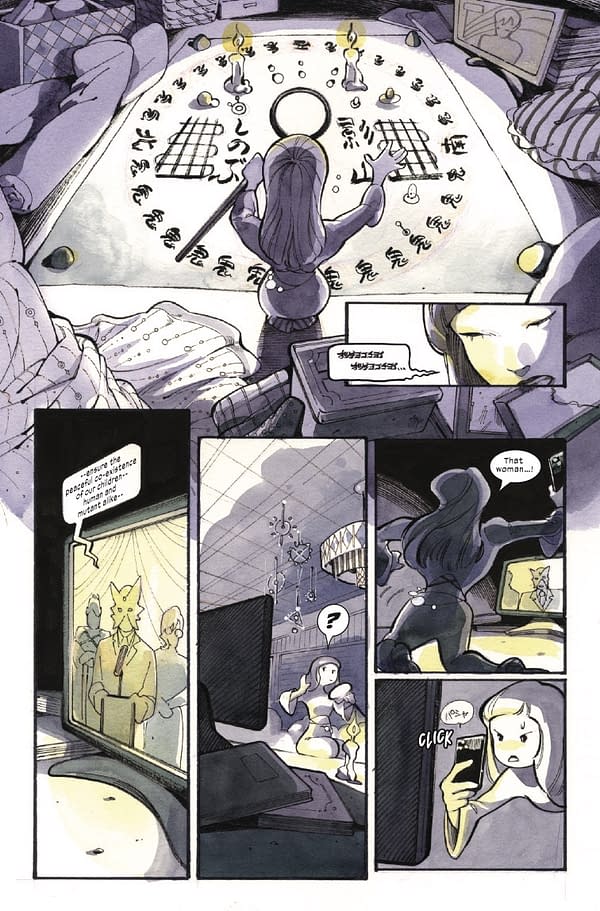 Interior preview page from ULTIMATE X-MEN #20 PEACH MOMOKO COVER