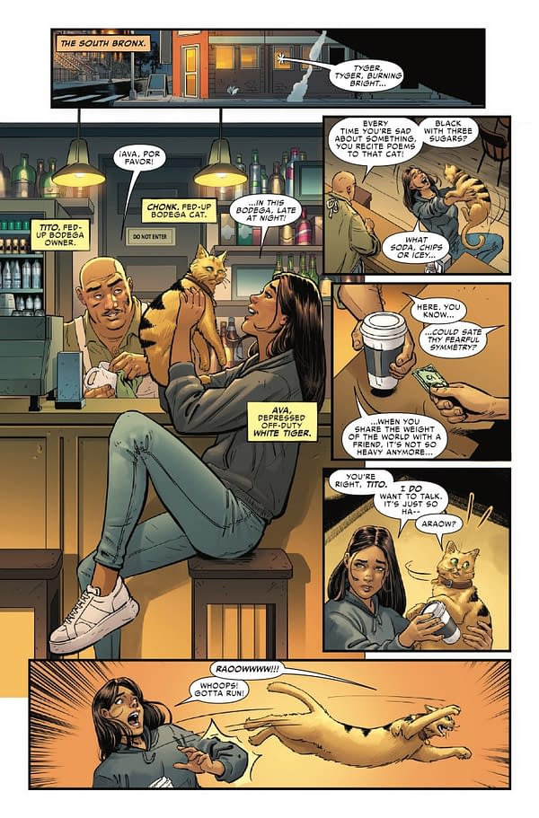 Interior preview page from WHITE TIGER REBORN #1 MIKE HAWTHORNE COVER