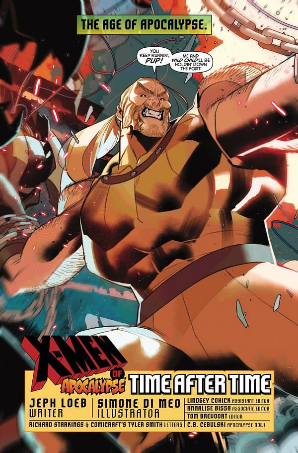 Interior preview page from X-MEN OF APOCALYPSE ALPHA #1 SIMONE DI MEO COVER