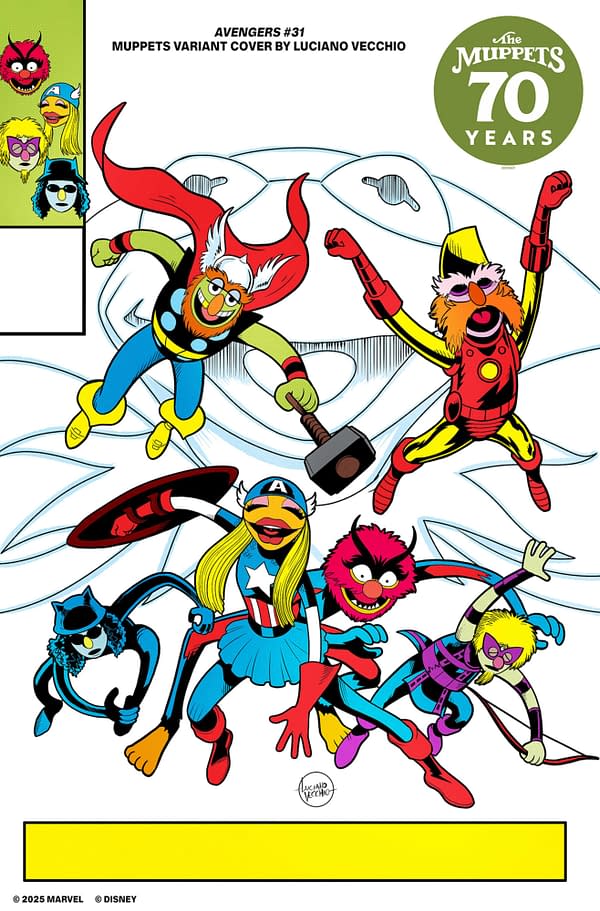 Cover image for AVENGERS #31 LUCIANO VECCHIO MUPPETS VARIANT