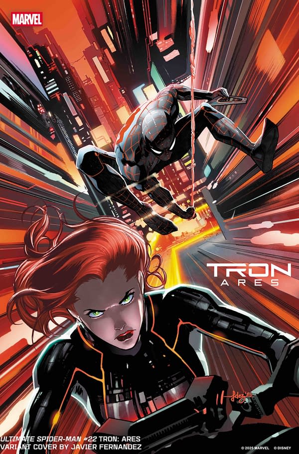 Cover image for ULTIMATE SPIDER-MAN #22 JAVIER FERNANDEZ TRON: ARES VARIANT