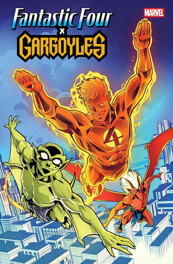Cover image for FANTASTIC FOUR/GARGOYLES #1 LUCIANO VECCHIO FOIL VARIANT