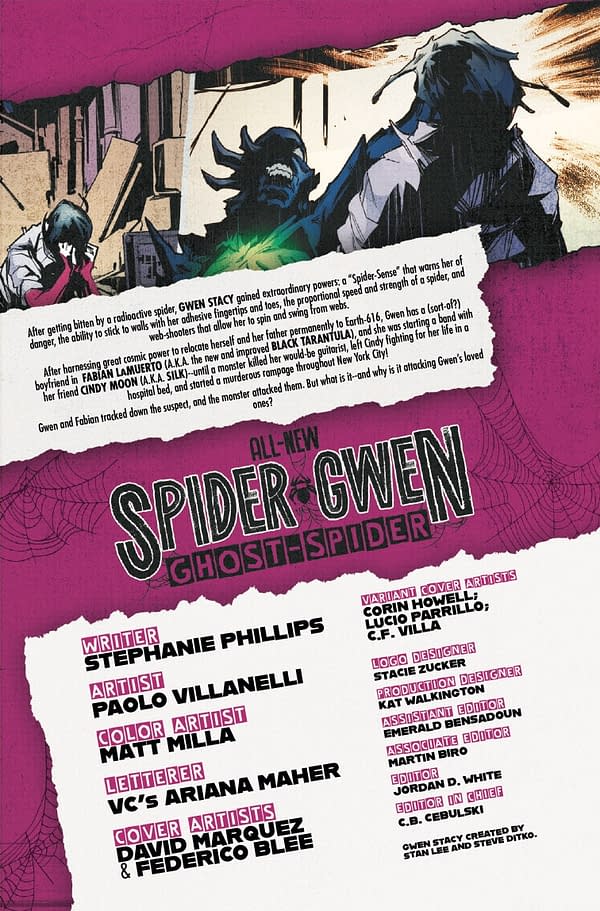 Interior preview page from ALL-NEW SPIDER-GWEN: THE GHOST SPIDER #3 DAVID MARQUEZ COVER
