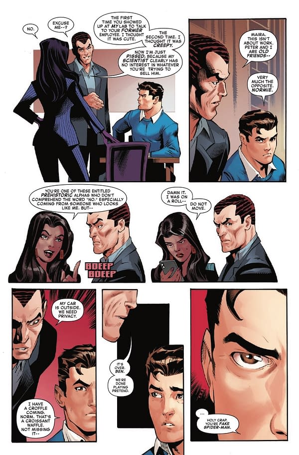 Interior preview page from AMAZING SPIDER-MAN #14 PATRICK GLEASON COVER