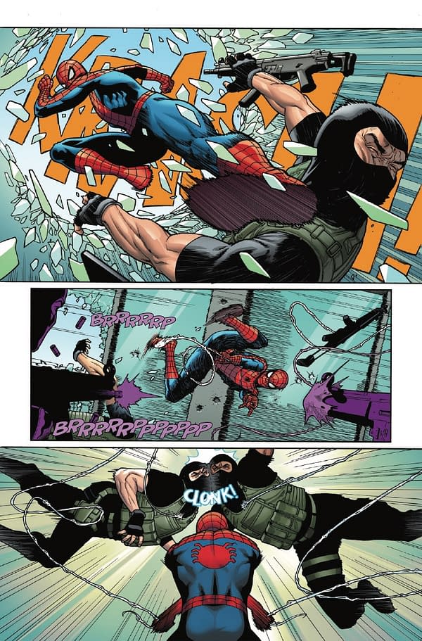 Interior preview page from AMAZING SPIDER-MAN: TORN #1 ADAM HUGHES COVER