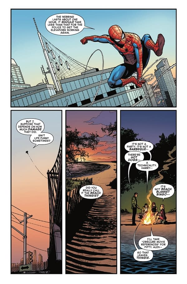 Interior preview page from AMAZING SPIDER-MAN: TORN #1 ADAM HUGHES COVER