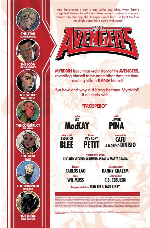 Interior preview page from AVENGERS #31 CAFU COVER