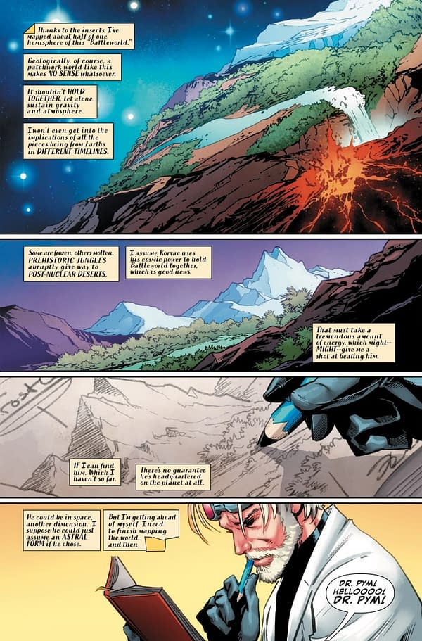 Interior preview page from BATTLEWORLD #2 LEINIL YU COVER