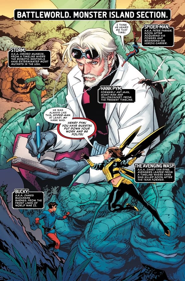 Interior preview page from BATTLEWORLD #2 LEINIL YU COVER