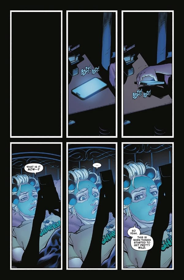 Interior preview page from BLACK CAT #3 ADAM HUGHES COVER