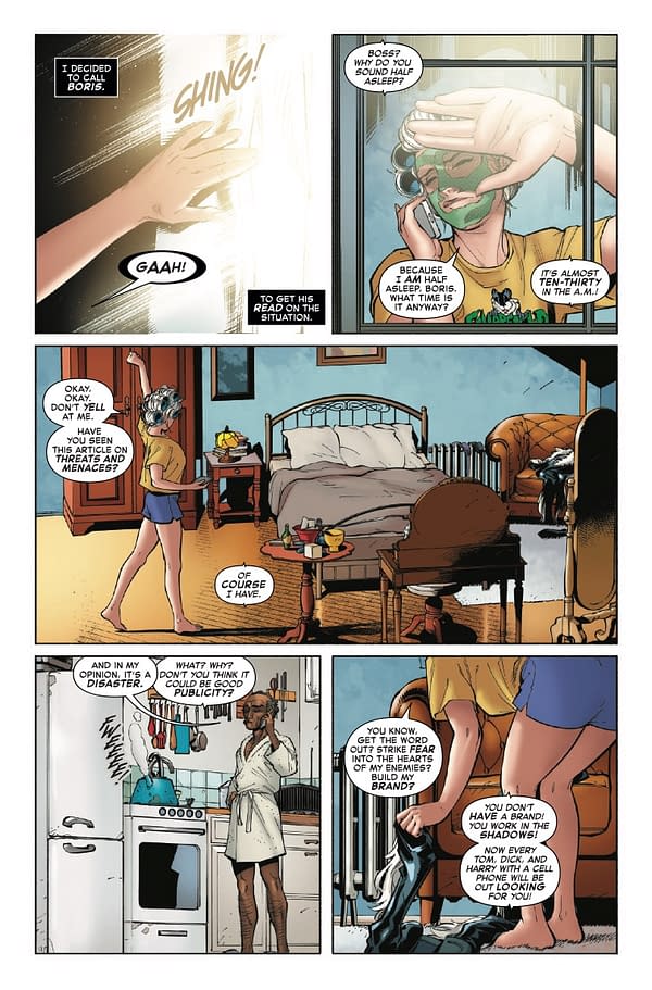 Interior preview page from BLACK CAT #3 ADAM HUGHES COVER