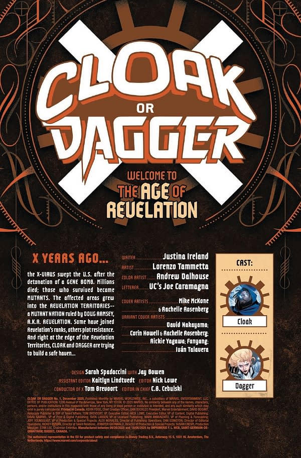 Interior preview page from CLOAK OR DAGGER #1 MIKE MCKONE COVER