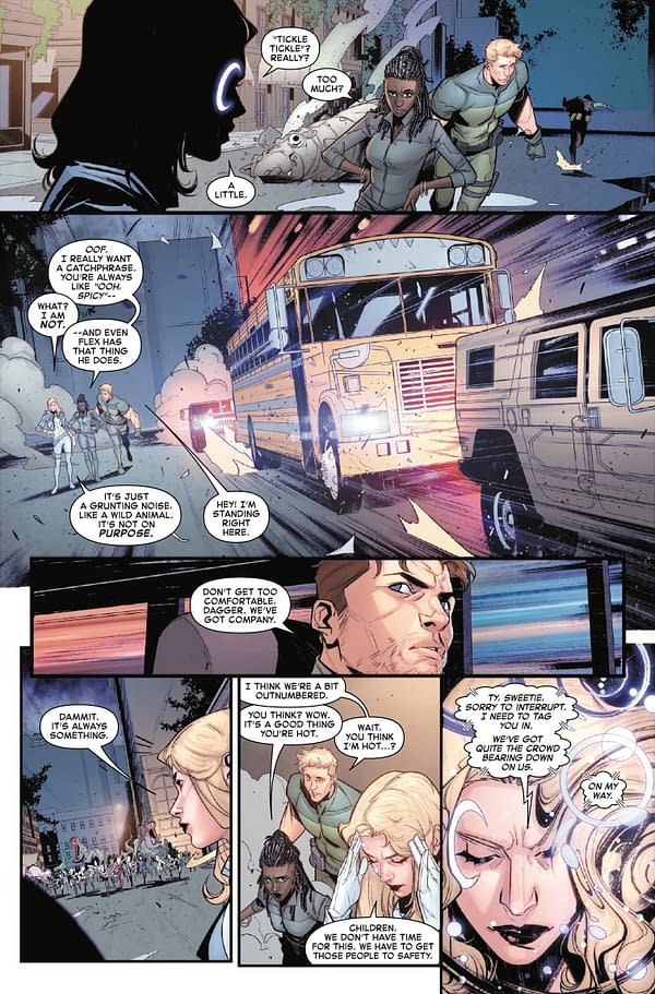 Interior preview page from CLOAK OR DAGGER #1 MIKE MCKONE COVER