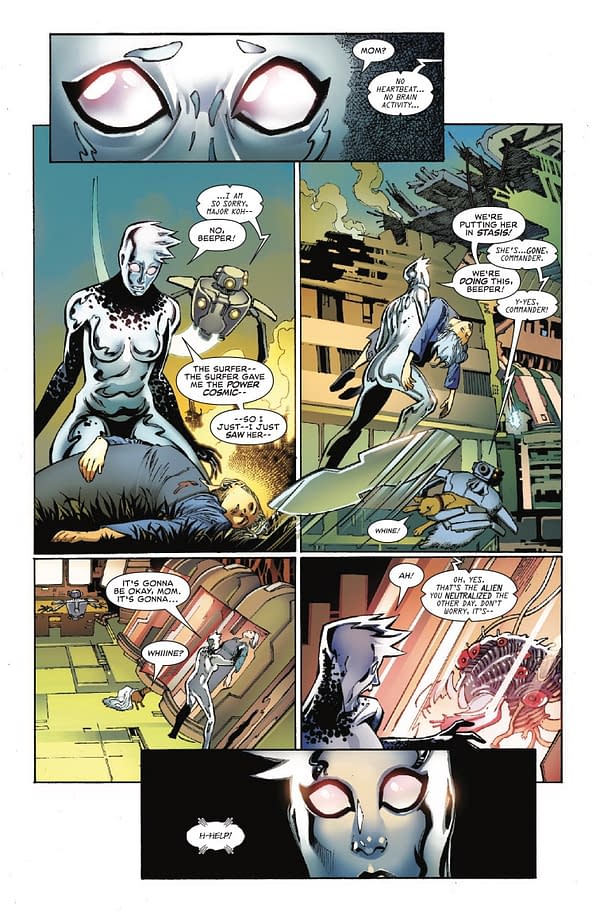 Interior preview page from DEATH OF THE SILVER SURFER #5 DIKE RUAN COVER