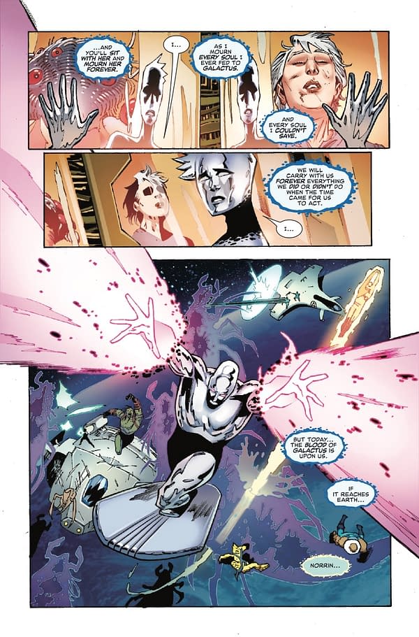 Interior preview page from DEATH OF THE SILVER SURFER #5 DIKE RUAN COVER