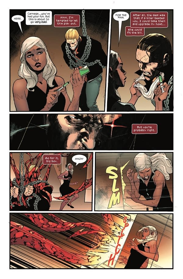 Interior preview page from EDDIE BROCK: CARNAGE #9 JESUS SAIZ COVER