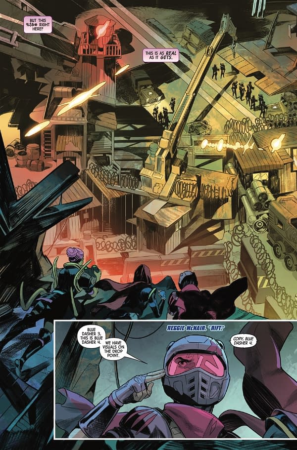 Interior preview page from EXPATRIATE X-MEN #1 FRANCESCO MORTARINO COVER