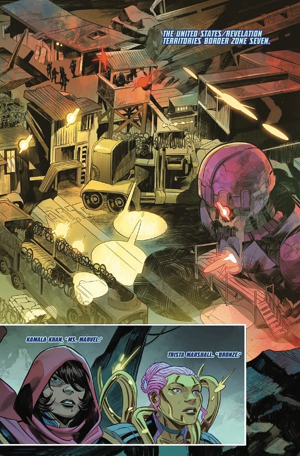Interior preview page from EXPATRIATE X-MEN #1 FRANCESCO MORTARINO COVER