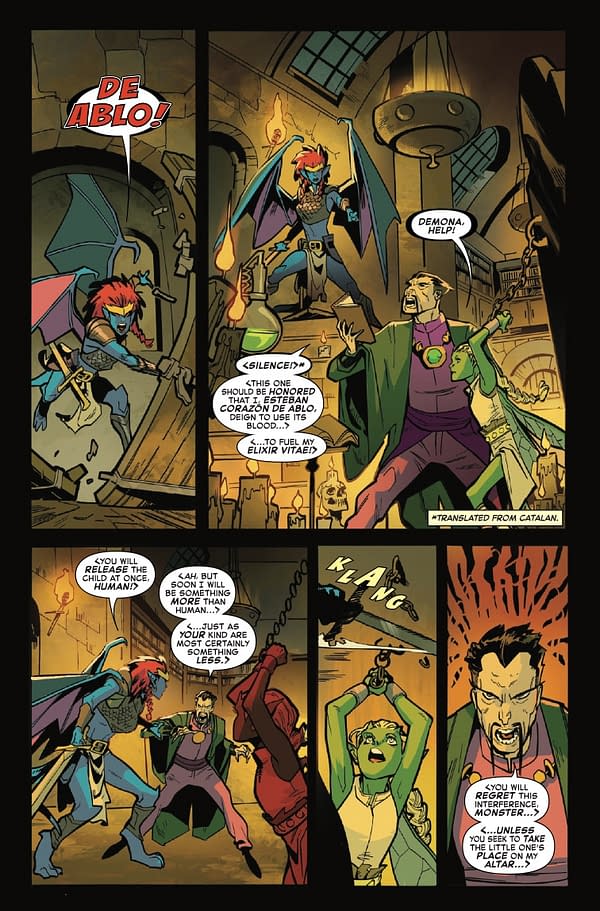 Interior preview page from FANTASTIC FOUR/GARGOYLES #1 TAURIN CLARKE COVER