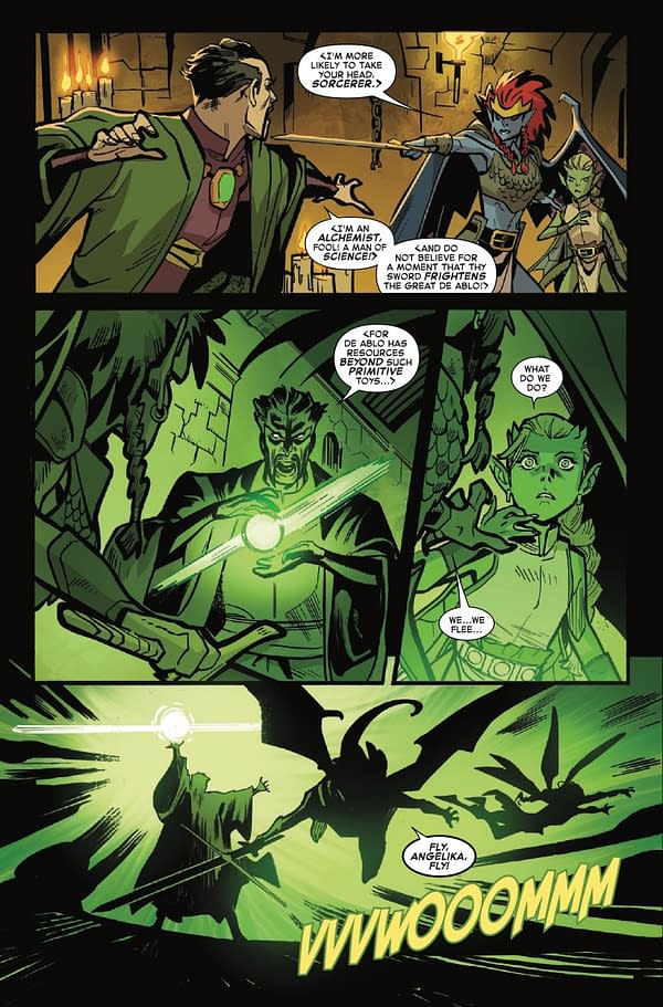 Interior preview page from FANTASTIC FOUR/GARGOYLES #1 TAURIN CLARKE COVER