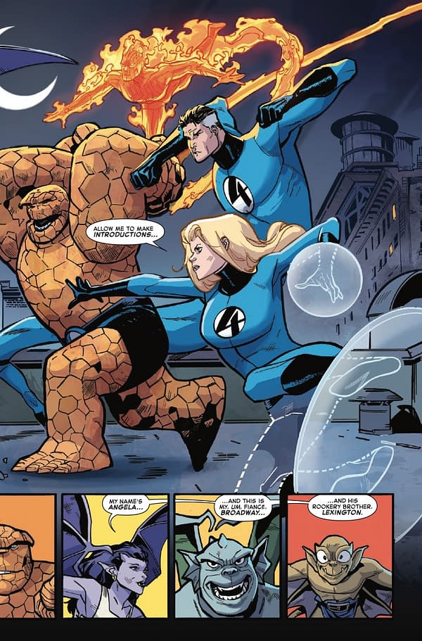 Interior preview page from FANTASTIC FOUR/GARGOYLES #1 TAURIN CLARKE COVER