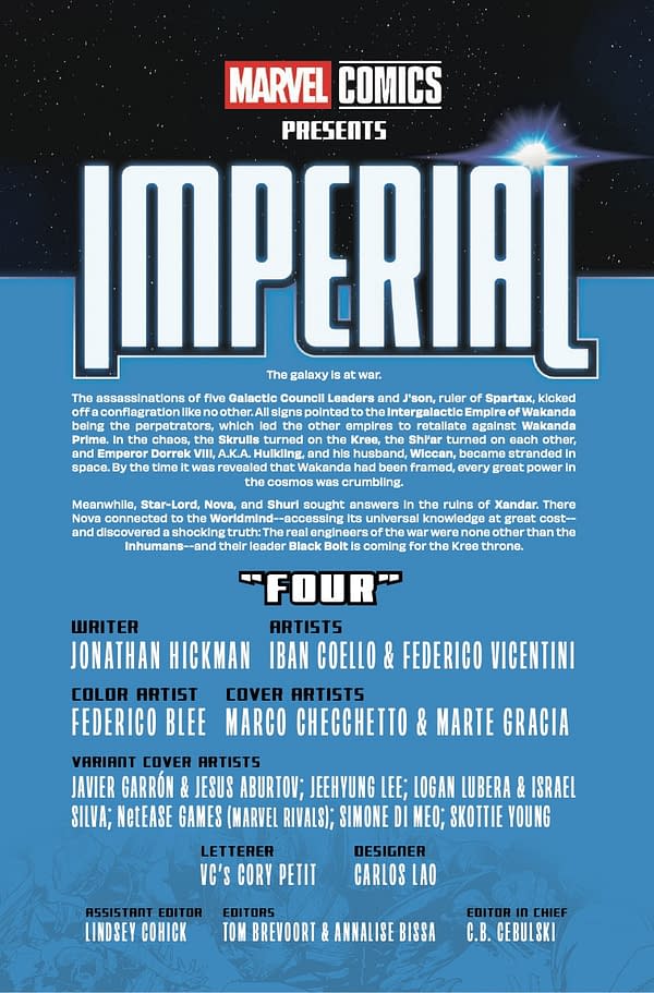 Interior preview page from IMPERIAL #4 MARCO CHECCHETTO COVER