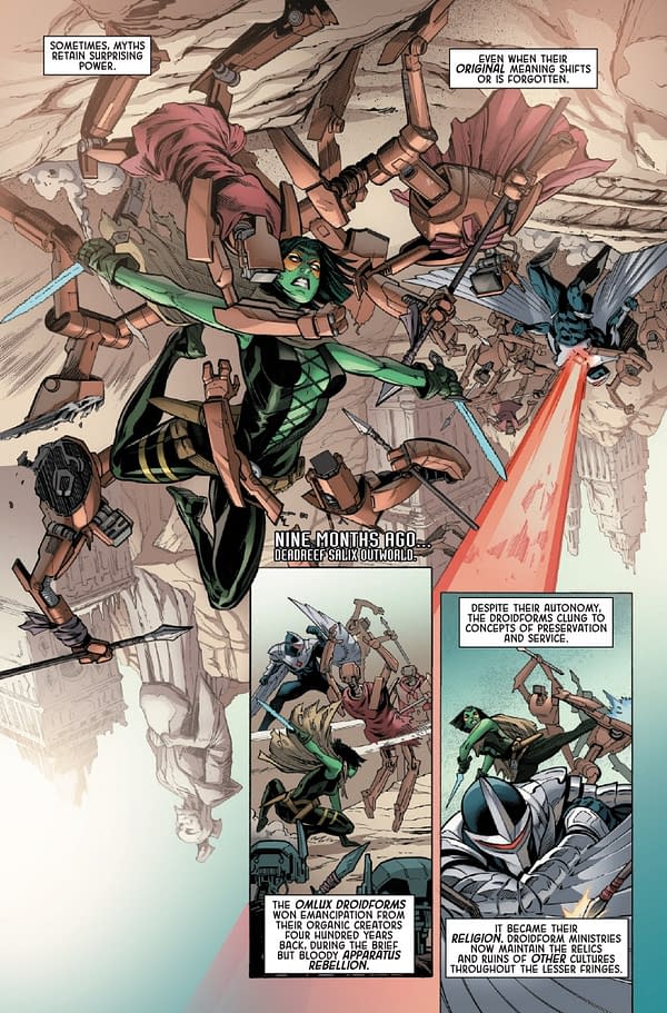 Interior preview page from IMPERIAL WAR: IMPERIAL GUARDIANS #1 FRANCESCO MORTARINO COVER