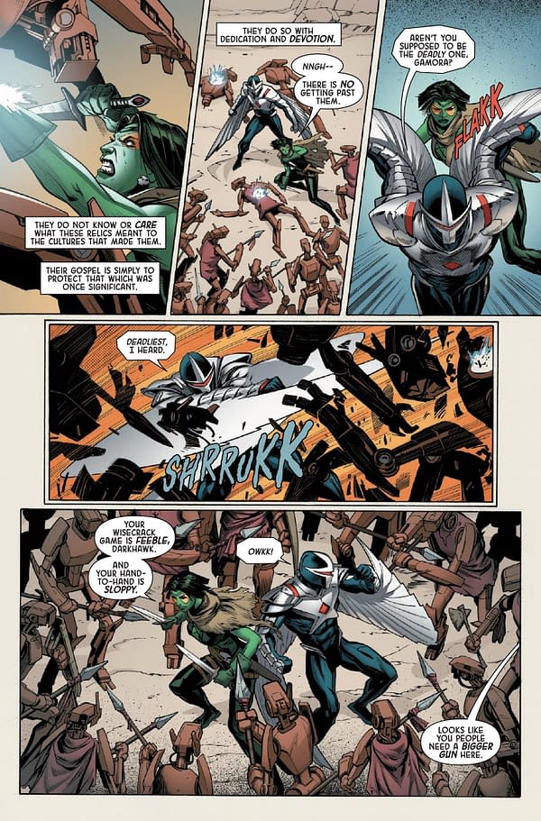 Interior preview page from IMPERIAL WAR: IMPERIAL GUARDIANS #1 FRANCESCO MORTARINO COVER