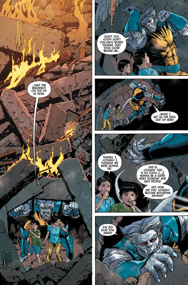 Interior preview page from LAST WOLVERINE #1 MARTIN COCCOLO COVER