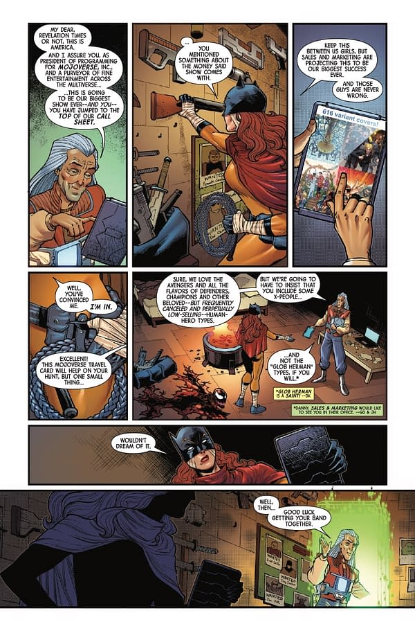 Interior preview page from LONGSHOTS #1 DUSTIN WEAVER COVER