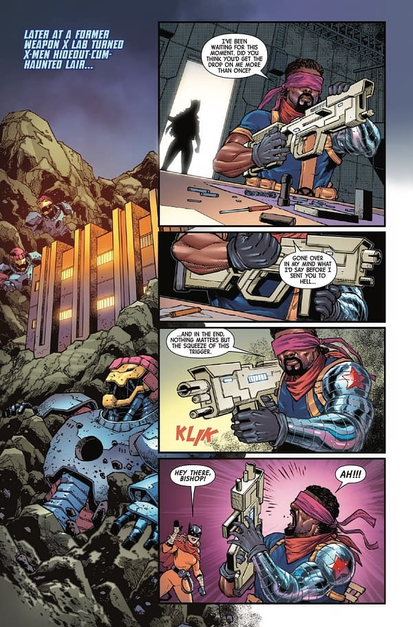 Interior preview page from LONGSHOTS #1 DUSTIN WEAVER COVER