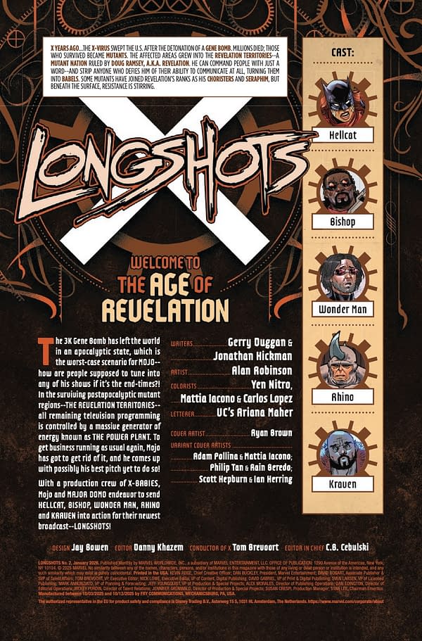 Interior preview page from LONGSHOTS #2 DUSTIN WEAVER COVER