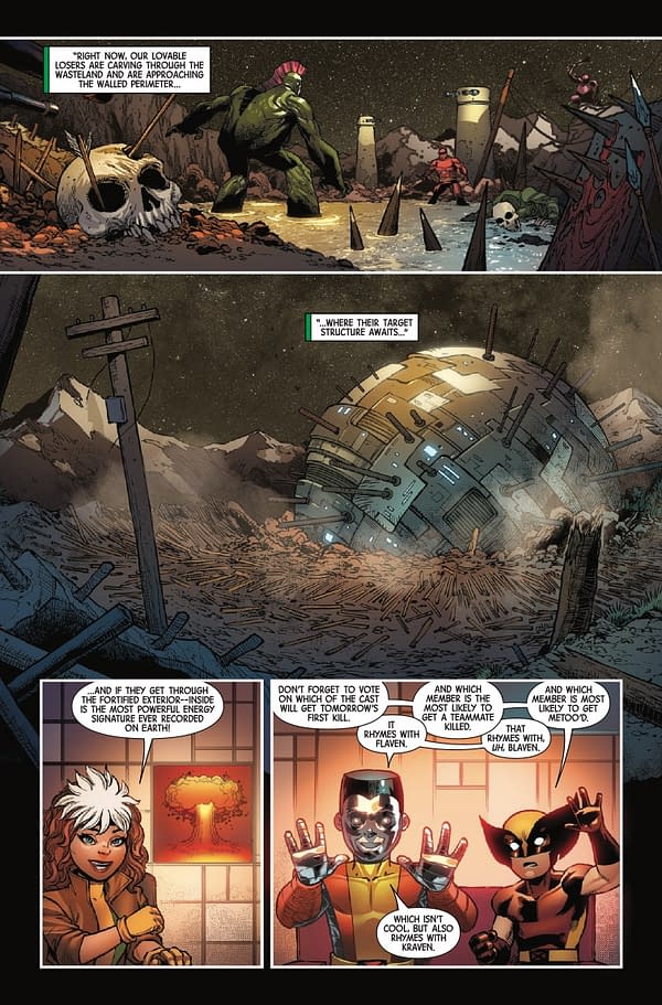 Interior preview page from LONGSHOTS #2 DUSTIN WEAVER COVER