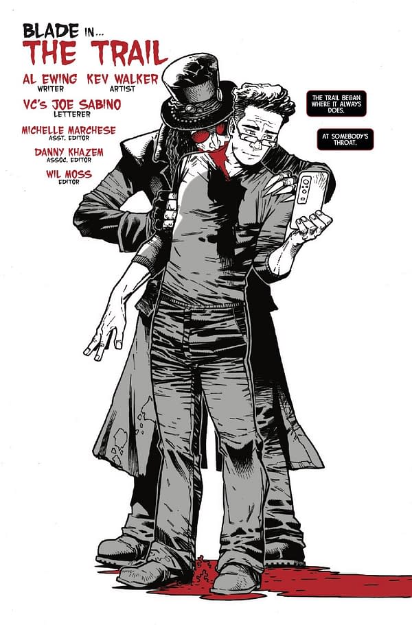 Interior preview page from MARVEL: BLACK WHITE AND BLOOD AND GUTS #1 E.M. GIST COVER