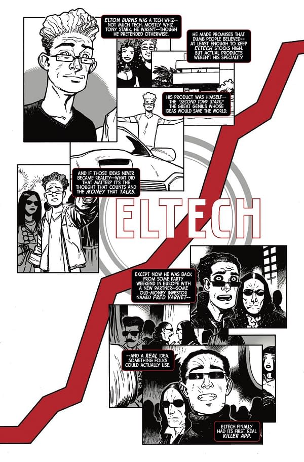 Interior preview page from MARVEL: BLACK WHITE AND BLOOD AND GUTS #1 E.M. GIST COVER