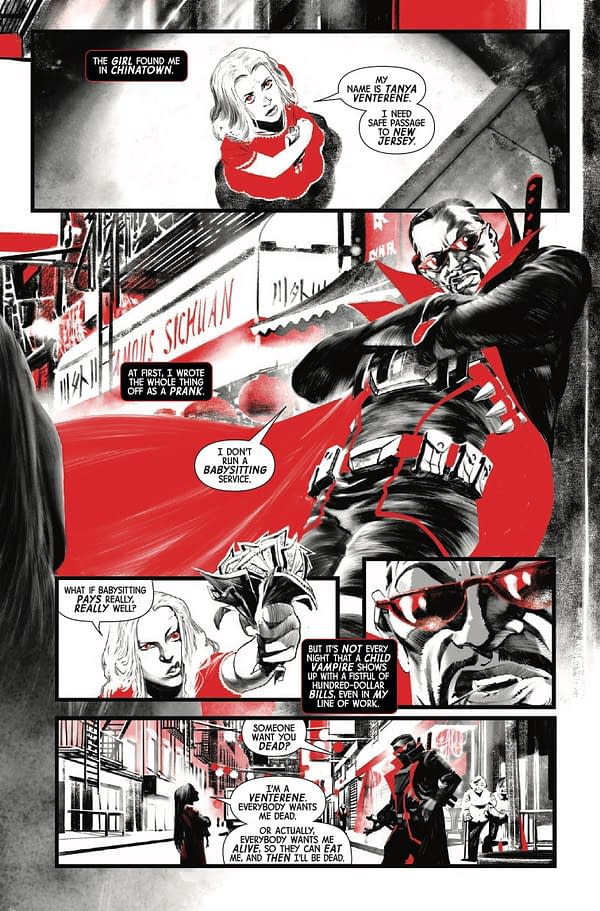Interior preview page from MARVEL: BLACK WHITE AND BLOOD AND GUTS #1 E.M. GIST COVER