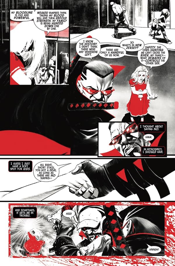 Interior preview page from MARVEL: BLACK WHITE AND BLOOD AND GUTS #1 E.M. GIST COVER