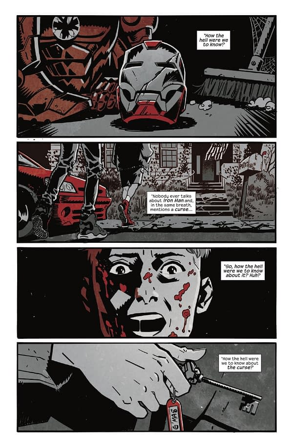 Interior preview page from MARVEL: BLACK WHITE AND BLOOD AND GUTS #1 E.M. GIST COVER