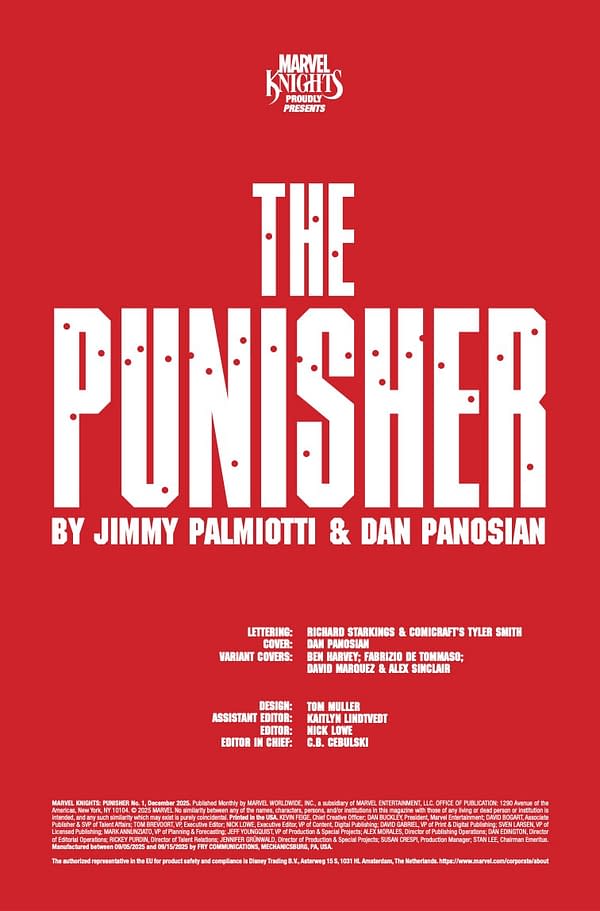 Interior preview page from MARVEL KNIGHTS: PUNISHER #1 DAN PANOSIAN COVER