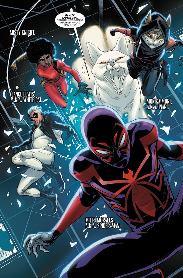 Interior preview page from MILES MORALES: SPIDER-MAN #39 FEDERICO VICENTINI COVER