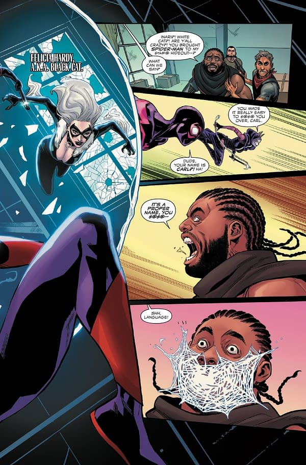 Interior preview page from MILES MORALES: SPIDER-MAN #39 FEDERICO VICENTINI COVER