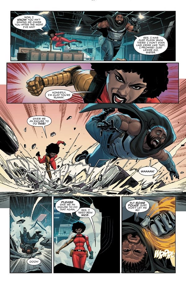 Interior preview page from MILES MORALES: SPIDER-MAN #39 FEDERICO VICENTINI COVER