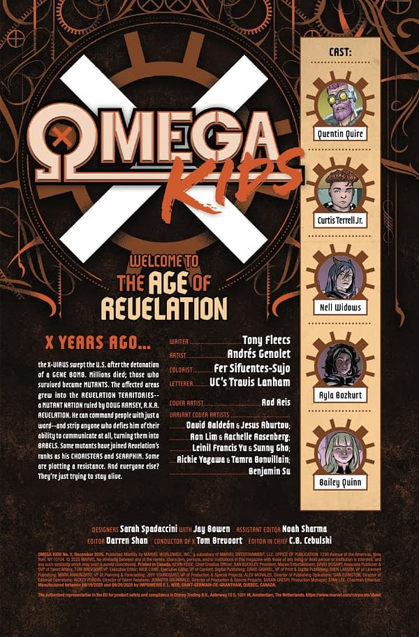 Interior preview page from OMEGA KIDS #1 ROD REIS COVER