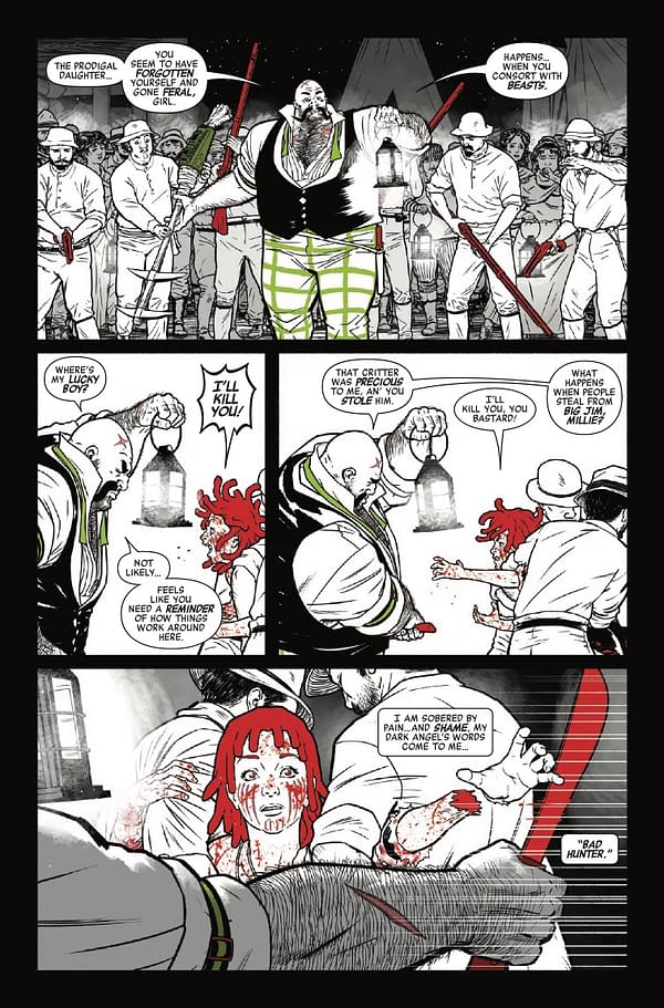 Interior preview page from PREDATOR: BLACK WHITE AND BLOOD #4 NETHO DIAZ COVER