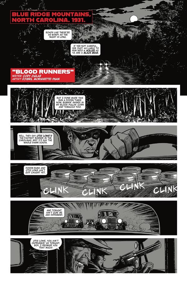 Interior preview page from PREDATOR: BLACK WHITE AND BLOOD #4 NETHO DIAZ COVER