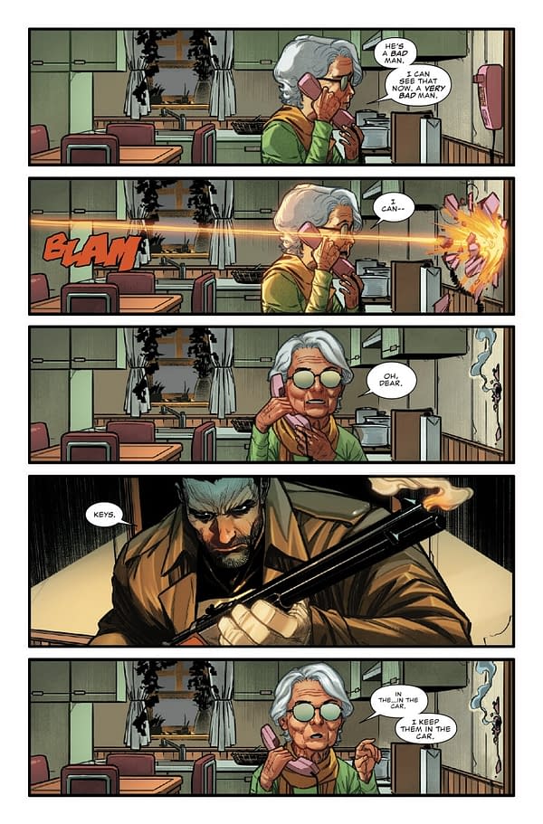 Interior preview page from PUNISHER: RED BAND #2 MARCO CHECCHETTO COVER