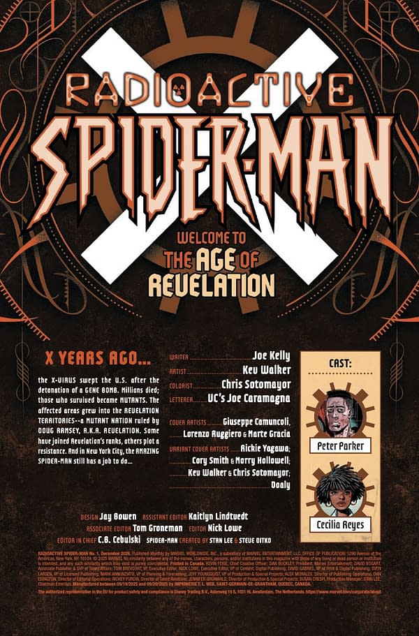 Interior preview page from RADIOACTIVE SPIDER-MAN #1 GIUSEPPE CAMUNCOLI COVER