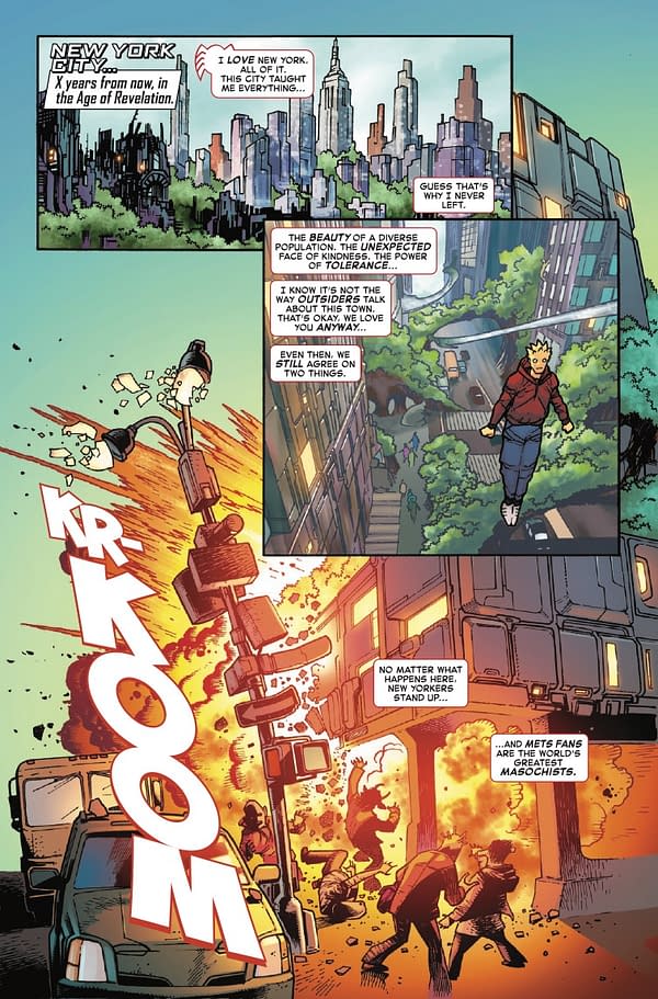 Interior preview page from RADIOACTIVE SPIDER-MAN #1 GIUSEPPE CAMUNCOLI COVER